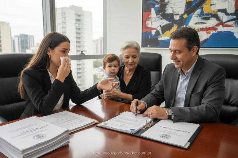 Documentos e pessoas discutindo requisitos da pensão por morte